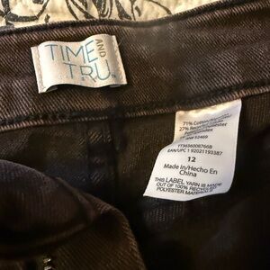 Time and Tru Dark Brown barrel jeans